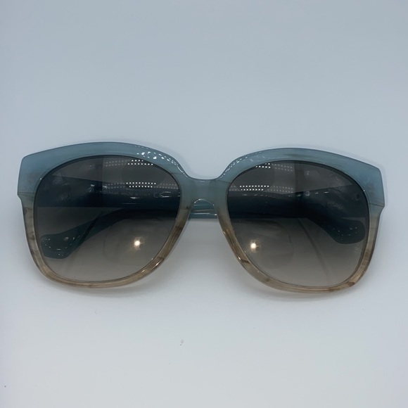 Balenciaga Sunglasses BA 0015 Light Blue/Gradient Brown Lenses - Picture 4 of 11